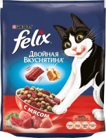 Photos - Cat Food Felix Adult Double Yummy with Meat  0.75 kg