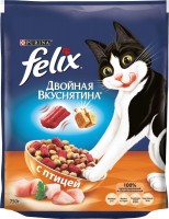 Photos - Cat Food Felix Adult Double Yummy with Poultry  0.75 kg