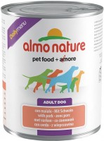 Photos - Dog Food Almo Nature Daily Menu Adult Canned Pork 