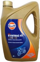 Photos - Engine Oil Gulf Syntrac 4T 10W-40 4 L