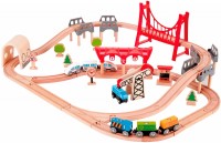 Photos - Car Track / Train Track Hape Double Loop Railway Set E3712 