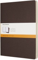 Photos - Notebook Moleskine Set of 3 Ruled Cahier Journals XLarge Brown 