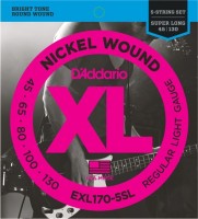 Photos - Strings DAddario XL Nickel Wound Bass 5-String SL 45-130 