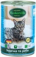 Photos - Cat Food Baskerville Cat Can with Turkey/Fish  200 g
