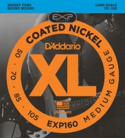 Photos - Strings DAddario EXP Coated Nickel Wound Bass 50-105 