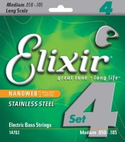 Strings Elixir Bass Stainless Steel Nanoweb 50-105 