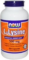 Amino Acid Now L-Lysine 500 mg 250 cap 