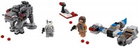 Construction Toy Lego Ski Speeder vs. First Order Walker Microfighters 75195 