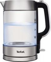 Photos - Electric Kettle Tefal Glass kettle KI770D30 2200 W 1.7 L  stainless steel