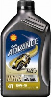 Engine Oil Shell Advance 4T Ultra 10W-40 1 L