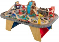 Photos - Car Track / Train Track KidKraft Waterfall Junction Train Set and Table 17498 