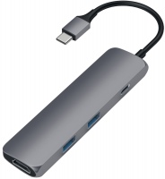 Photos - Card Reader / USB Hub Satechi Slim Aluminum Type-C Multi-Port Adapter 4K 