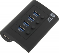 Photos - Card Reader / USB Hub JetA JA-UH34 