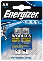 Photos - Battery Energizer Ultimate  2xAA