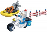 Construction Toy BanBao Police Motor and Boat 7018 