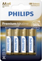 Battery Philips Premium Alkaline 4xAA 