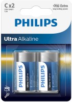 Photos - Battery Philips Ultra Alkaline 2xC 