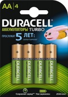 Photos - Battery Duracell  4xAA Turbo 2500 mAh