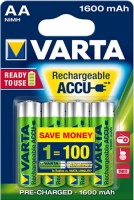 Photos - Battery Varta Rechargeable Accu  4xAA 1600 mAh