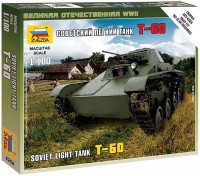 Photos - Model Building Kit Zvezda Soviet Light Tank T-60 (1:100) 