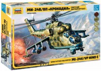 Model Building Kit Zvezda Attack Helicopter MI-24V/VP Hind E (1:72) 