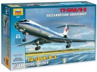 Model Building Kit Zvezda Civil Airliner TU-134A/B-3 (1:144) 
