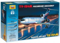 Model Building Kit Zvezda Airliner TU-154M (1:144) 
