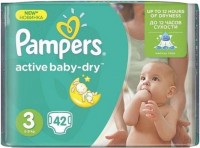 Photos - Nappies Pampers Active Baby-Dry 3 / 42 pcs 