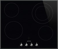 Photos - Hob Smeg SE364ETBM black