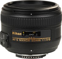 Camera Lens Nikon 50mm f/1.8G AF-S Nikkor 