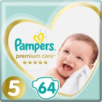 Photos - Nappies Pampers Premium Care 5 / 64 pcs 