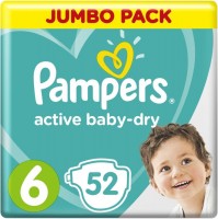 Photos - Nappies Pampers Active Baby-Dry 6 / 52 pcs 