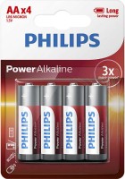 Battery Philips Power Alkaline  4xAA