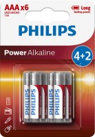 Battery Philips Power Alkaline  6xAAA