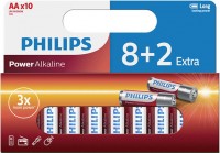 Photos - Battery Philips Power Alkaline  10xAA
