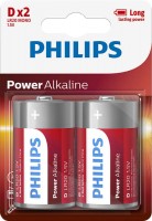 Battery Philips Power Alkaline 2xD 