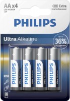 Photos - Battery Philips Ultra Alkaline  4xAA