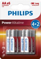 Photos - Battery Philips Power Alkaline  6xAA