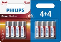 Photos - Battery Philips Power Alkaline  8xAA