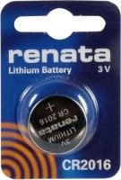 Photos - Battery Renata 1xCR2016 