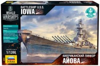 Model Building Kit Zvezda Battleship U.S.S. Iowa (1:1200) 