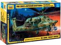 Model Building Kit Zvezda Attack Helicopter MI-28NE Night Havoc (1:72) 