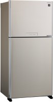 Photos - Fridge Sharp SJ-XG640MBE beige