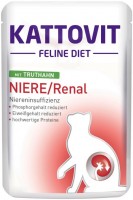 Photos - Cat Food Kattovit Renal Pouch with Turkey 85 g 