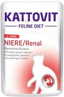 Cat Food Kattovit Renal Pouch with Beef 85 g 