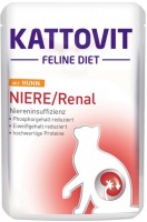 Photos - Cat Food Kattovit Renal Pouch with Chicken 85 g 