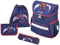 School Bag Herlitz Loop Plus Red Robo Dragon 