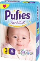 Photos - Nappies Pufies Sensitive 3 / 88 pcs 