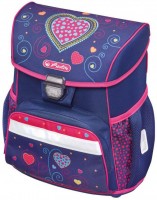 School Bag Herlitz Loop Plus Blue Hearts 