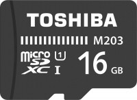 Photos - Memory Card Toshiba M203 microSD UHS-I U1 16 GB